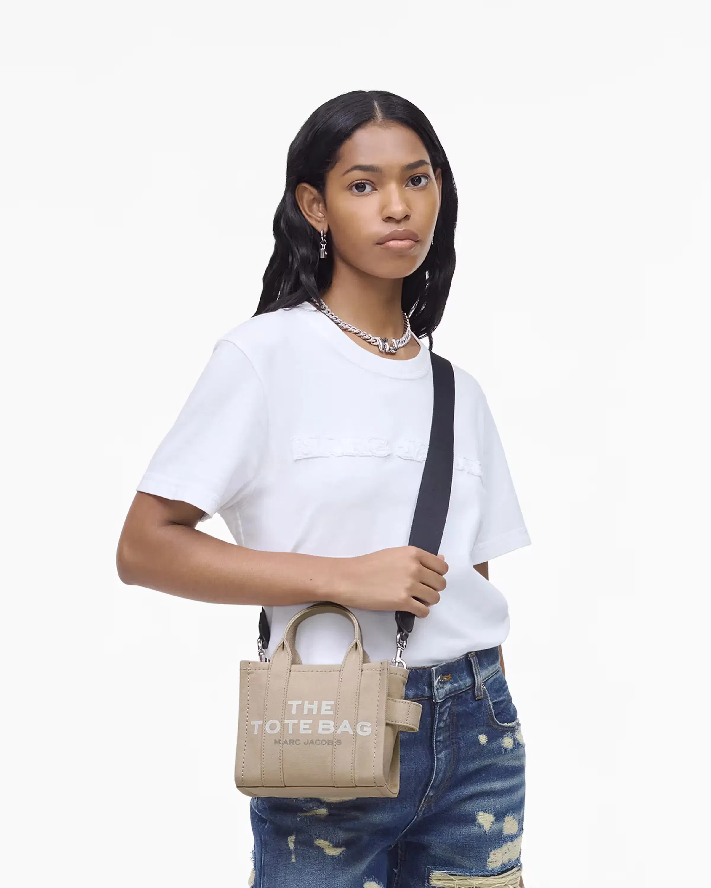 Marc Jacobs Marc Jacobs The Canvas Crossbody Tote Bag Beige Beige
