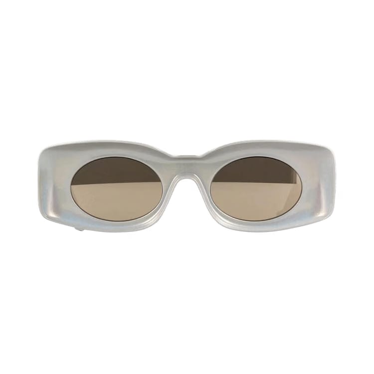 Loewe Paula's Ibiza Rectangular Sunglasses White/Blue