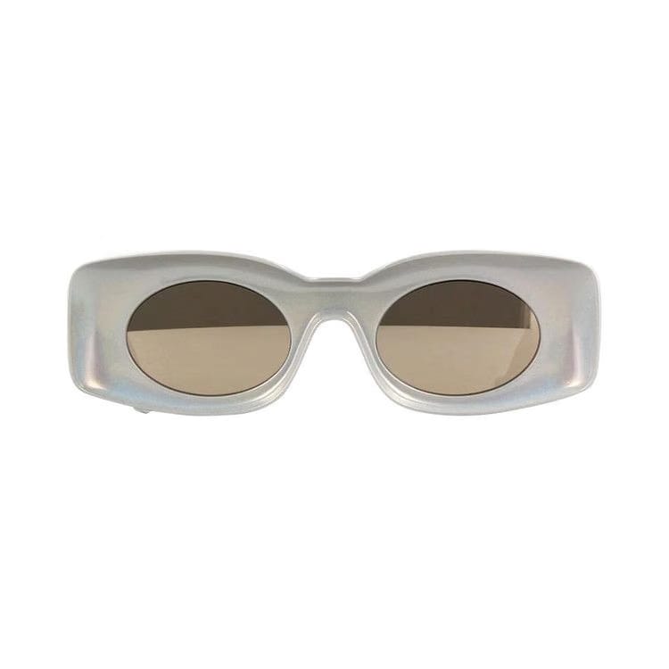 Loewe Paula's Ibiza Rectangular Sunglasses White/Blue