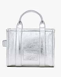 Marc Jacobs Marc Jacobs The Metallic Leather Small Tote Bag Metallic Silver Metallic Silver