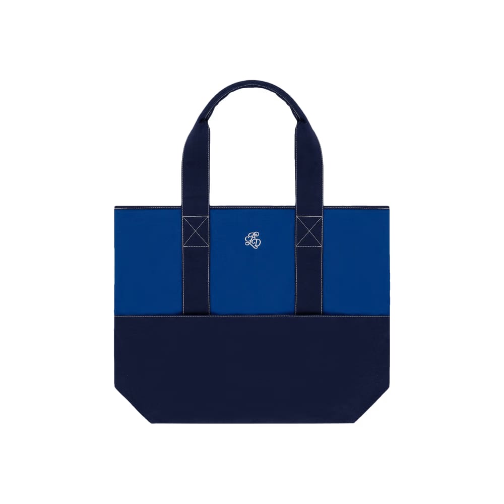 Aimé Leon Dore Monogram Contrast Tote Bag Navy