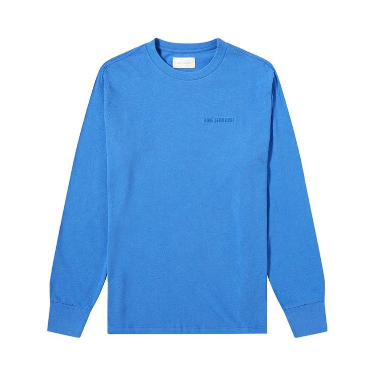Aimé Leon Dore Logo Long-Sleeve T-Shirt Amparo Blue