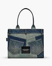 Marc Jacobs Marc Jacobs The Deconstructed Denim Large Tote Bag Indigo Multi Indigo Multi