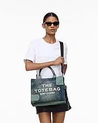 Marc Jacobs Marc Jacobs The Deconstructed Denim Medium Tote Bag Indigo Multi Indigo Multi