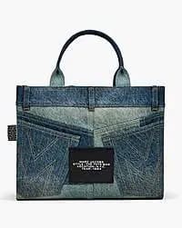 Marc Jacobs Marc Jacobs The Deconstructed Denim Medium Tote Bag Indigo Multi Indigo Multi