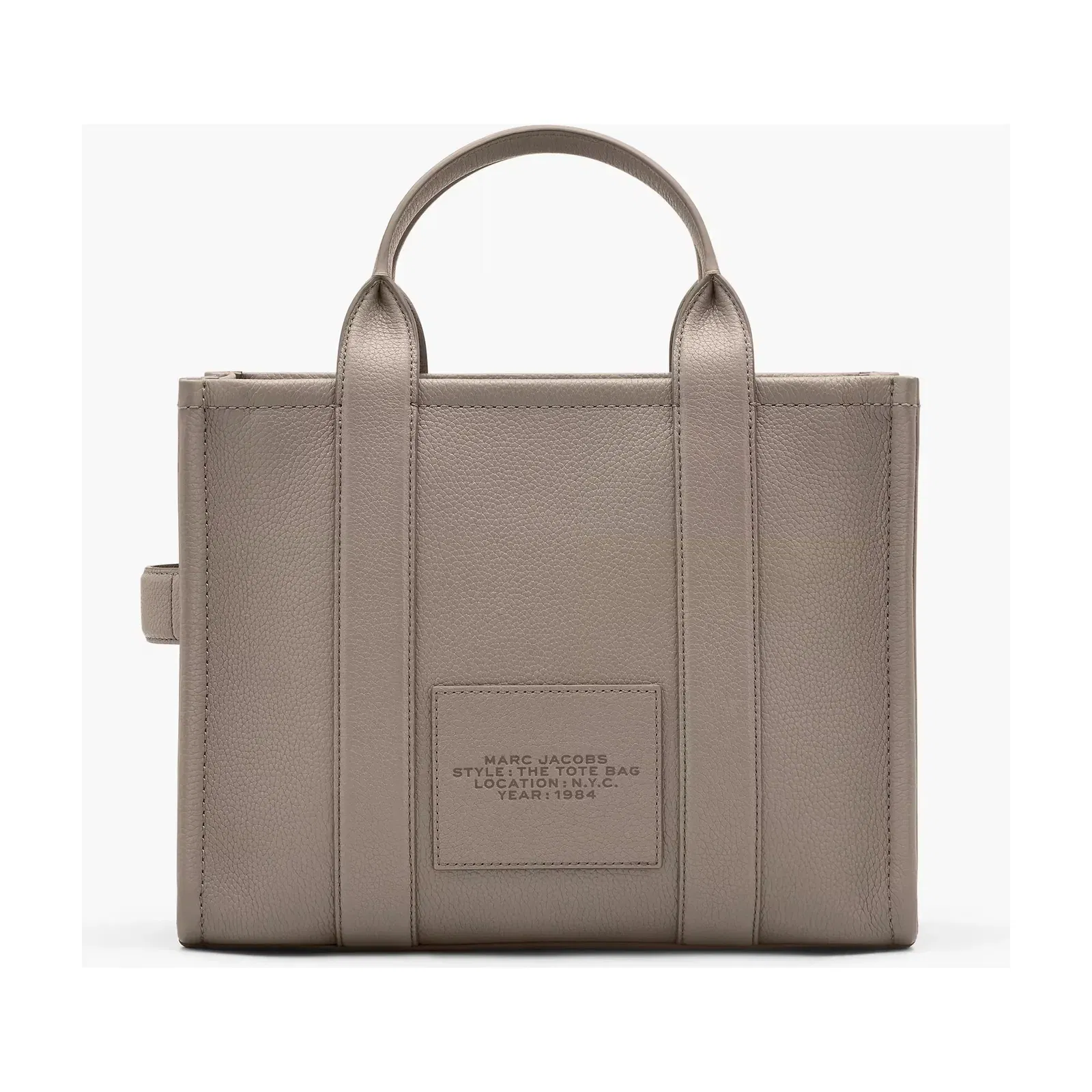 Marc Jacobs Marc Jacobs The Leather Medium Tote Bag Cement Cement