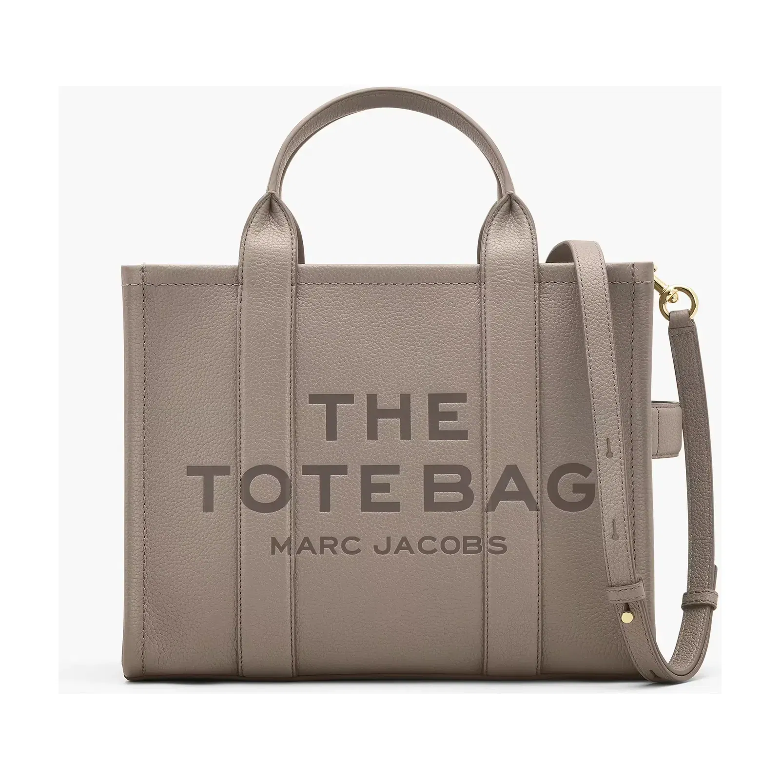Marc Jacobs Marc Jacobs The Leather Medium Tote Bag Cement Cement