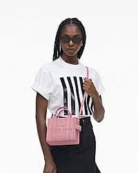 Marc Jacobs Marc Jacobs The Leather Crossbody Tote Bag Ribbon Pink Ribbon Pink