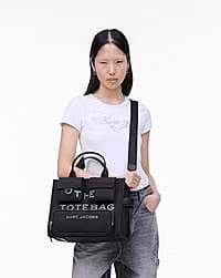 Marc Jacobs Marc Jacobs The Cargo Canvas Medium Tote Bag Black Black