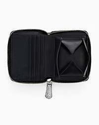 Marc Jacobs Marc Jacobs The Coated Glitter Everyday Slim Compact Wallet Silver Silver