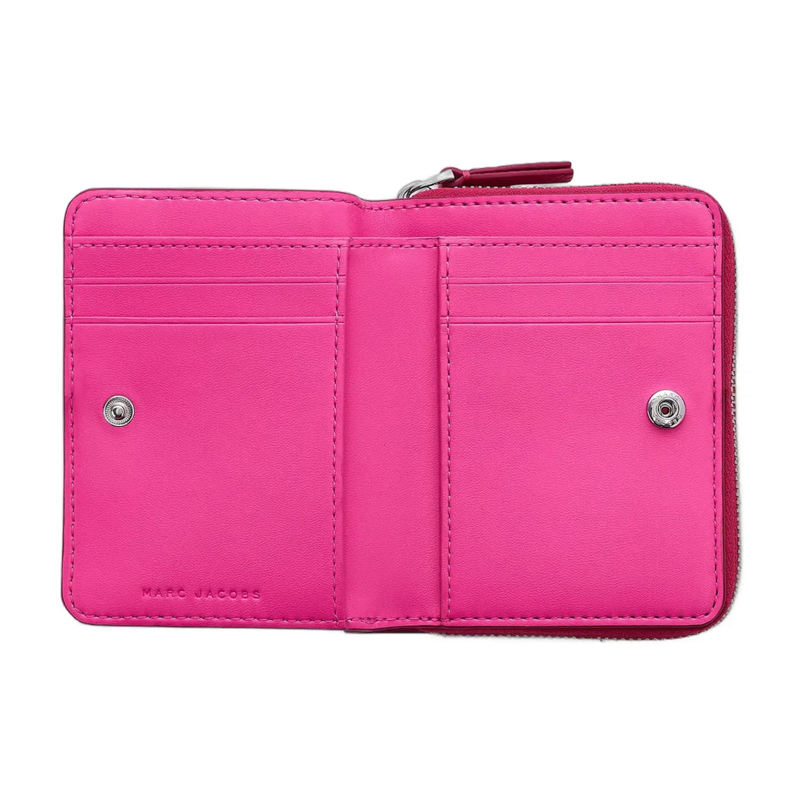 Marc Jacobs Marc Jacobs The Leather Mini Compact Wallet Raspberry Pink Raspberry Pink