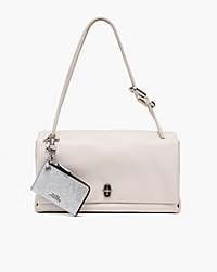 Marc Jacobs Marc Jacobs The Coated Glitter Everyday Top Zip Charm Wallet Silver Silver