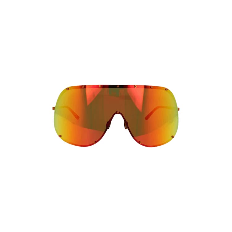 Rick Owens DRKSHDW Shield Sunglasses Orange