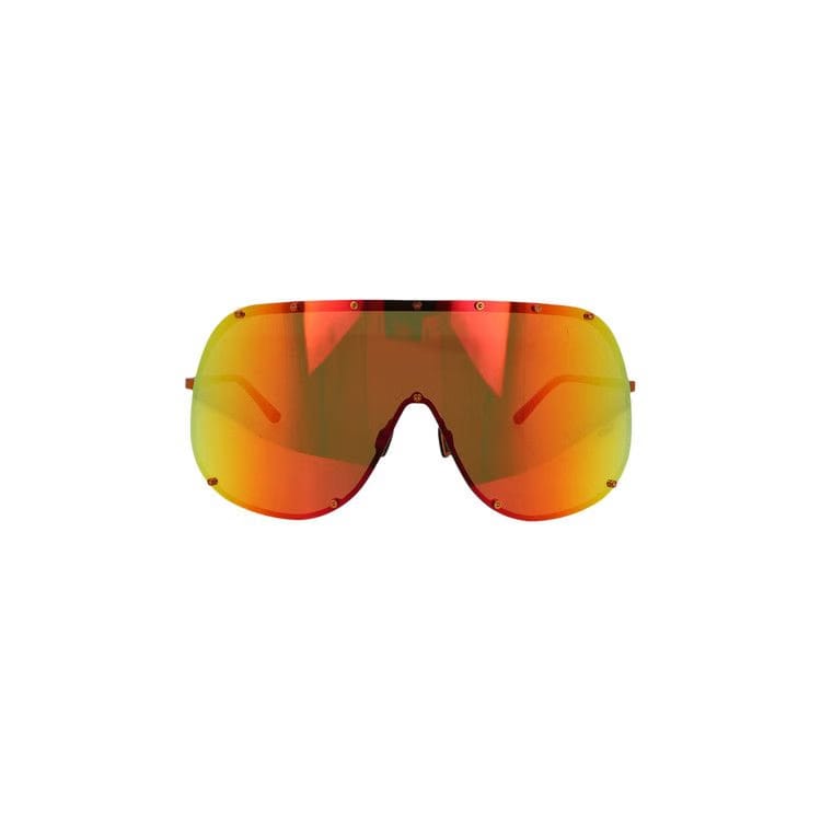Rick Owens DRKSHDW Shield Sunglasses Orange
