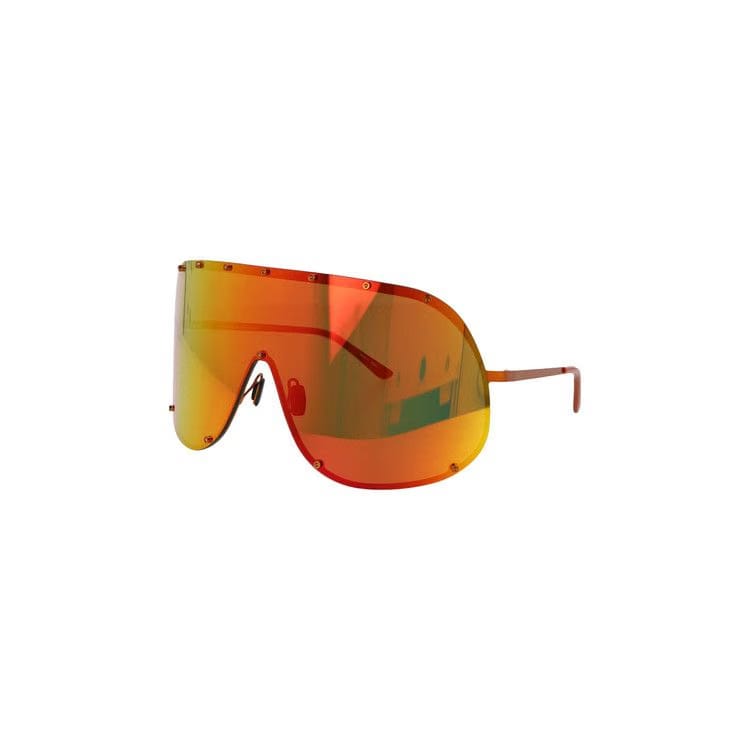 Rick Owens DRKSHDW Shield Sunglasses Orange