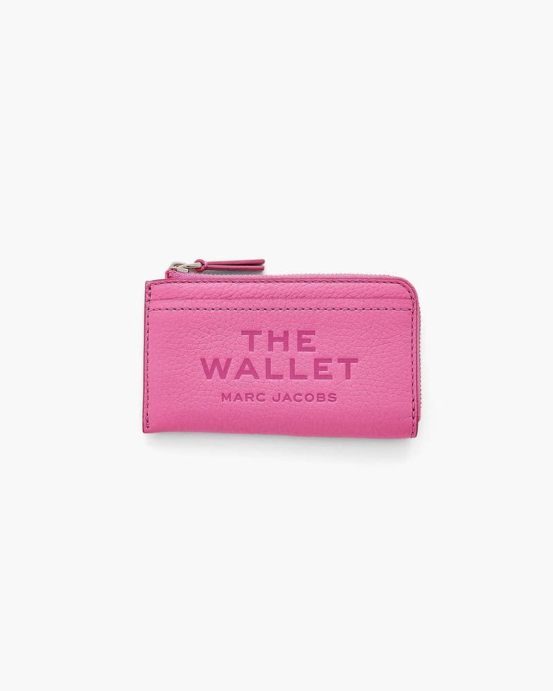 Marc Jacobs Marc Jacobs The Leather Top Zip Multi Wallet Bow Pink Bow Pink