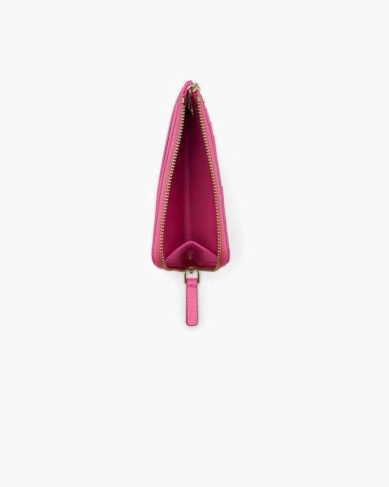 Marc Jacobs Marc Jacobs The Leather Top Zip Multi Wallet Bow Pink Bow Pink