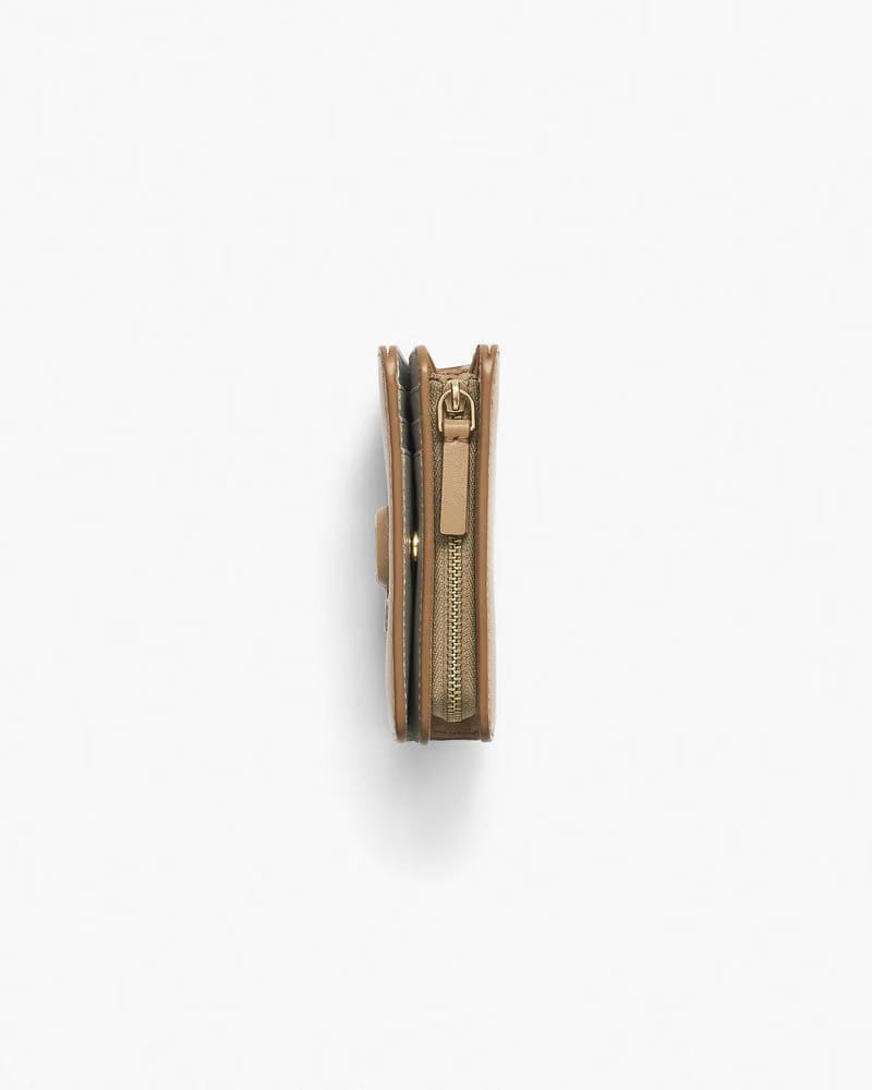 Marc Jacobs Marc Jacobs The Covered J Marc Mini Compact Wallet Camel Camel