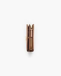 Marc Jacobs Marc Jacobs The Pebble J Marc Mini Compact Wallet Camel Camel