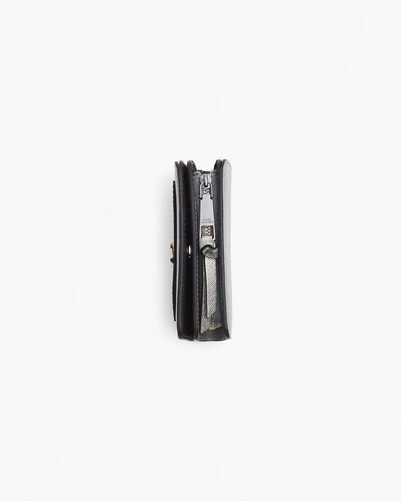 Marc Jacobs Marc Jacobs The Utility Snapshot Mini Compact Wallet Wolf Grey Multi Wolf Grey Multi