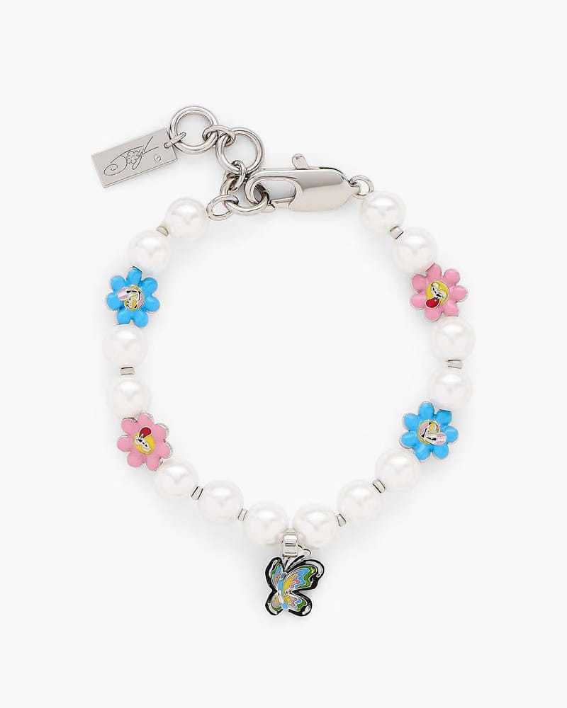 Marc Jacobs Marc Jacobs Hattie Stewart x Marc Jacobs Garden Pearl Station Bracelet Silver/Multi Silver/multi