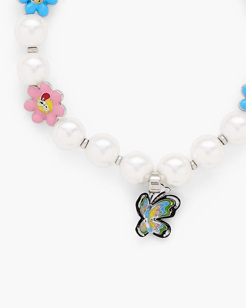 Marc Jacobs Marc Jacobs Hattie Stewart x Marc Jacobs Garden Pearl Station Bracelet Silver/Multi Silver/multi