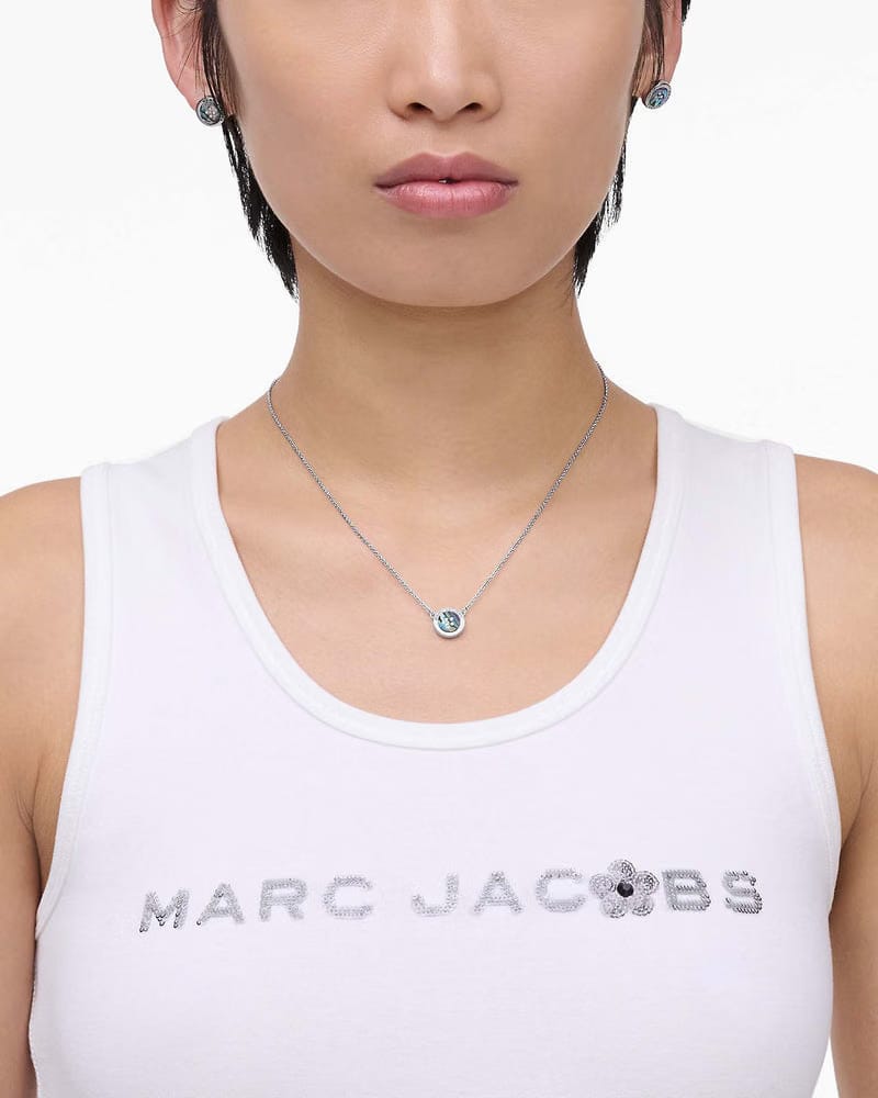 Marc Jacobs Marc Jacobs The Button Abalone Necklace Silver/Abalone Silver/abalone