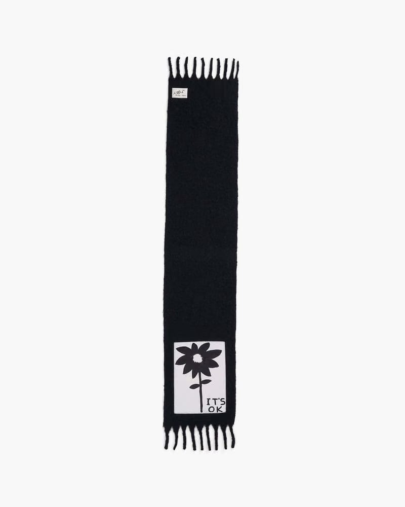 Marc Jacobs Marc Jacobs David Shrigley x Marc Jacobs It's Ok Wool Scarf Black Multi Black Multi