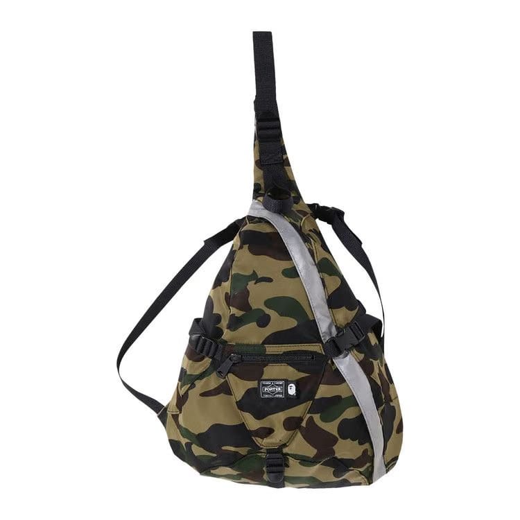 BAPE x Porter 1st Camo One Shoulder Bag Green