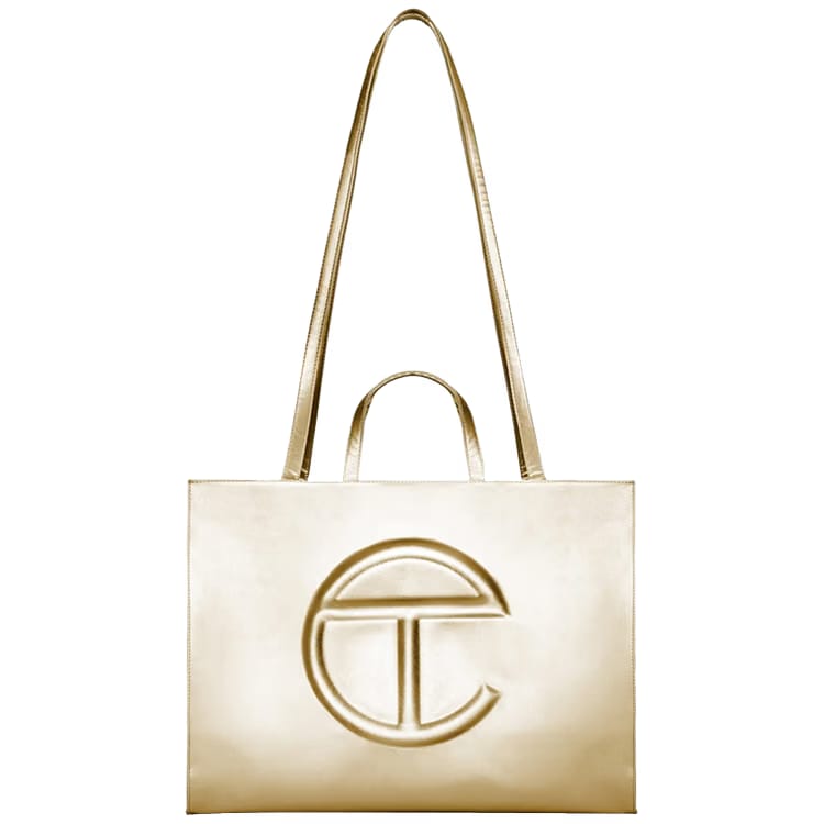 Telfar Large Shopping Bag Gold