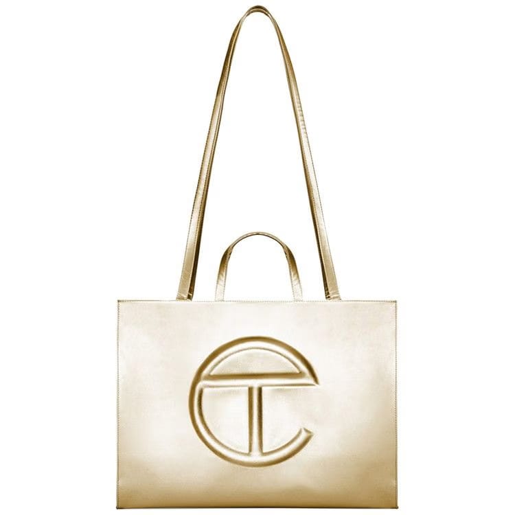 Telfar Large Shopping Bag Gold