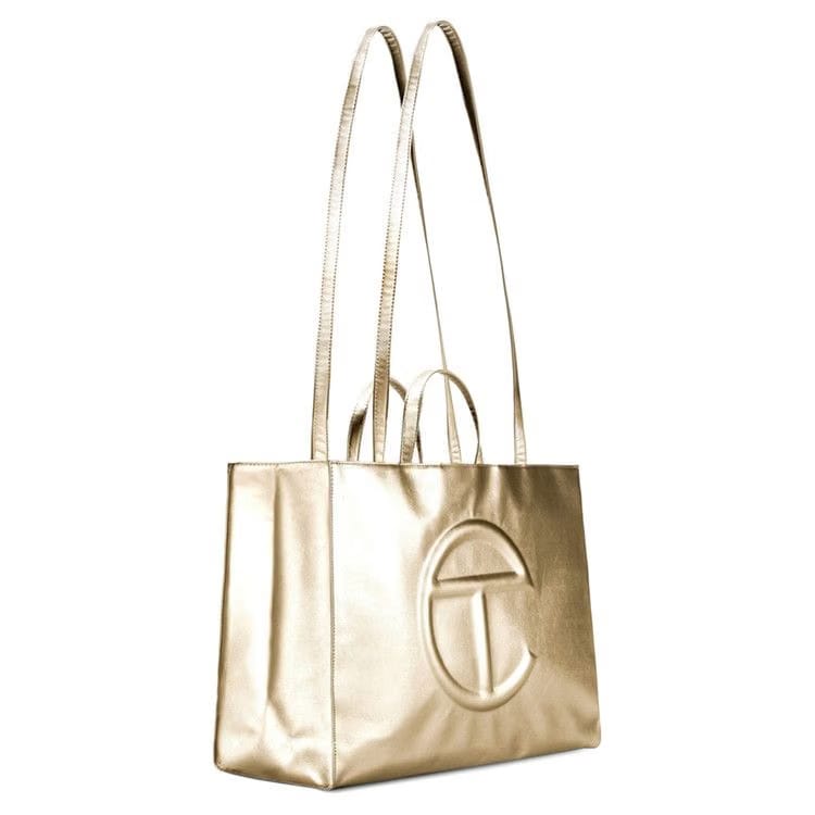 Telfar Large Shopping Bag Gold