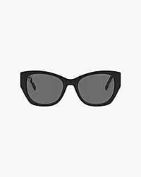 Marc Jacobs Marc Jacobs The Bold Logo Square Cat Eye Sunglasses Black/White Black/white