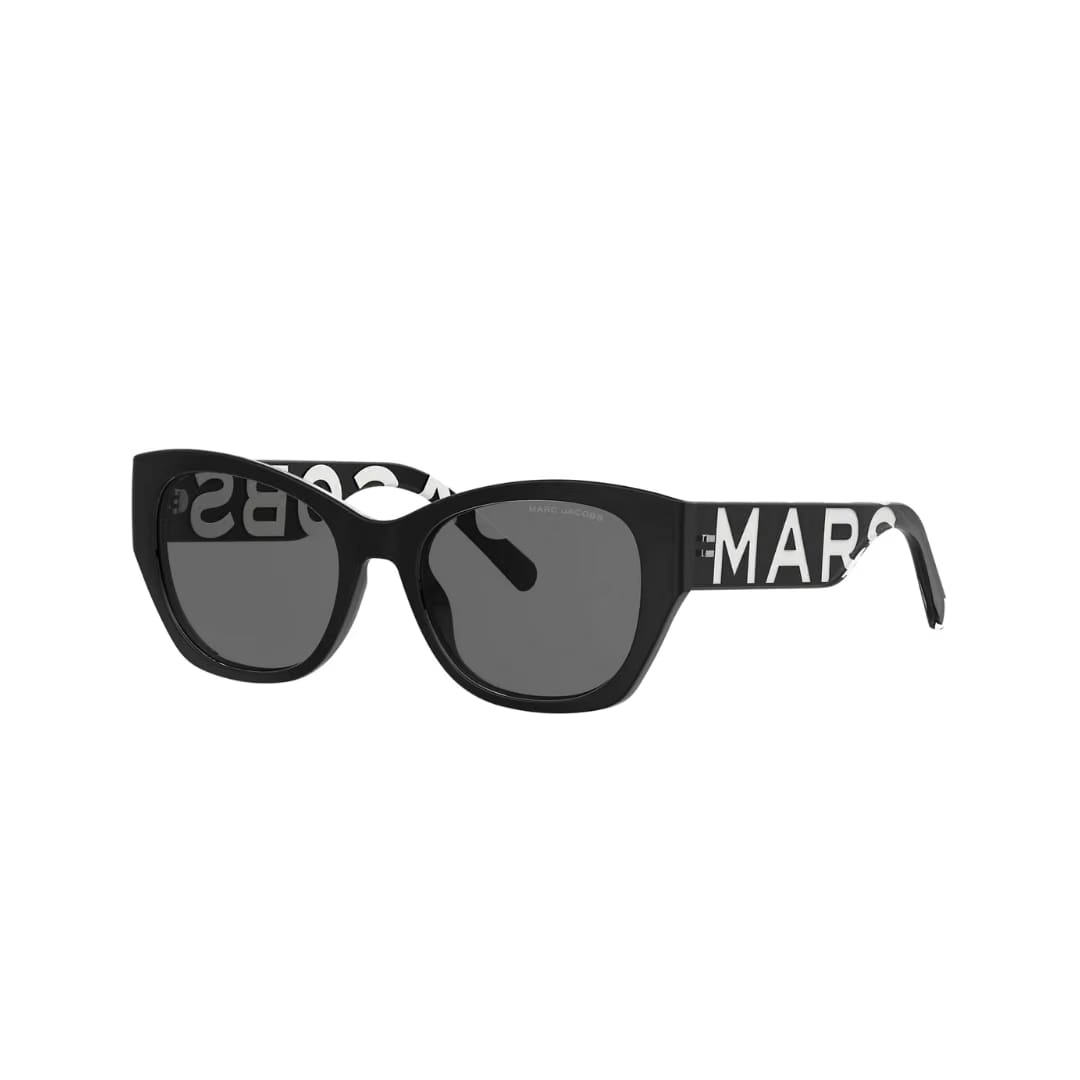 Marc Jacobs The Bold Logo Cat Eye Sunglasses Black/white