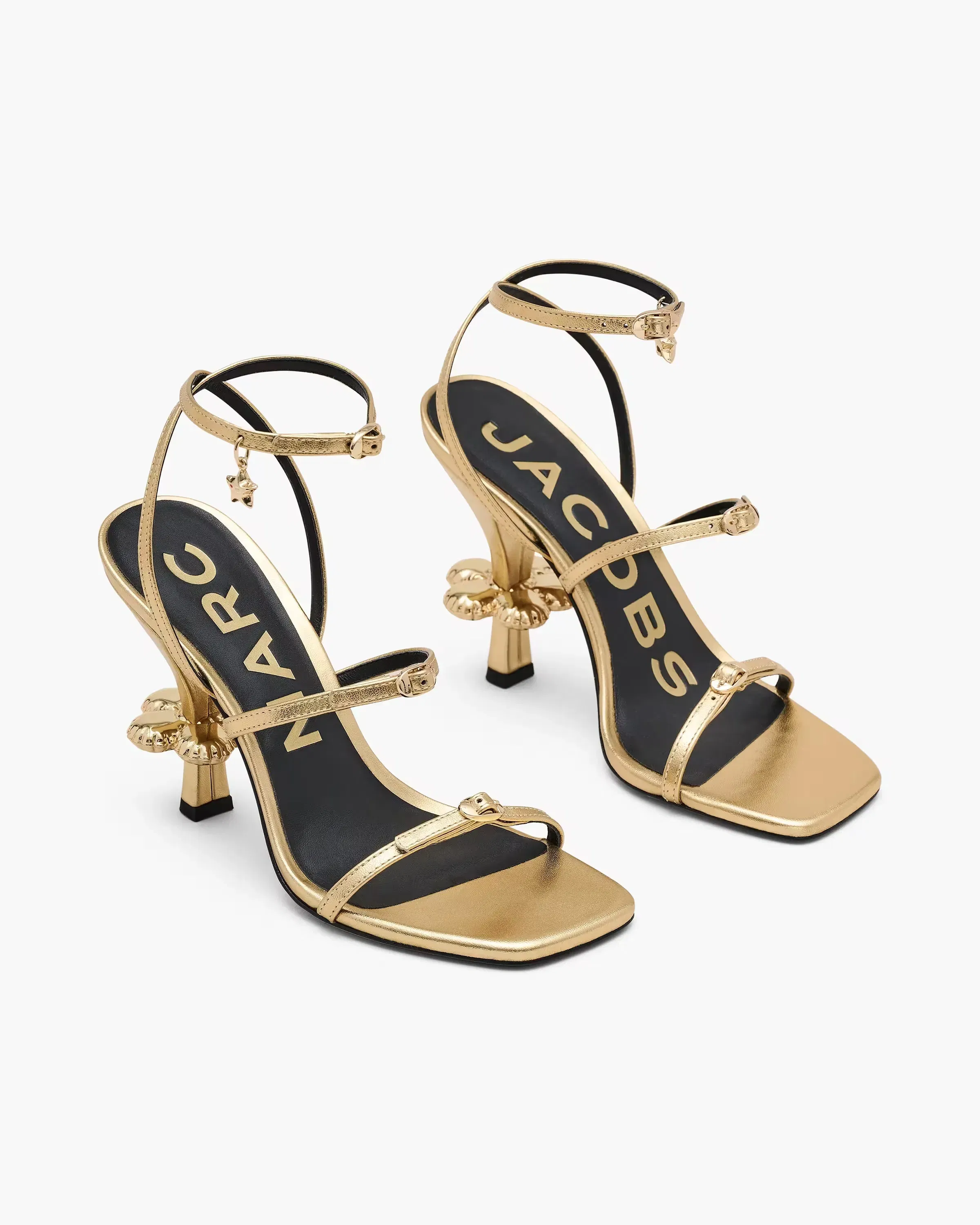 Marc Jacobs Marc Jacobs The Metallic Leather Daisy Heel Gold Gold