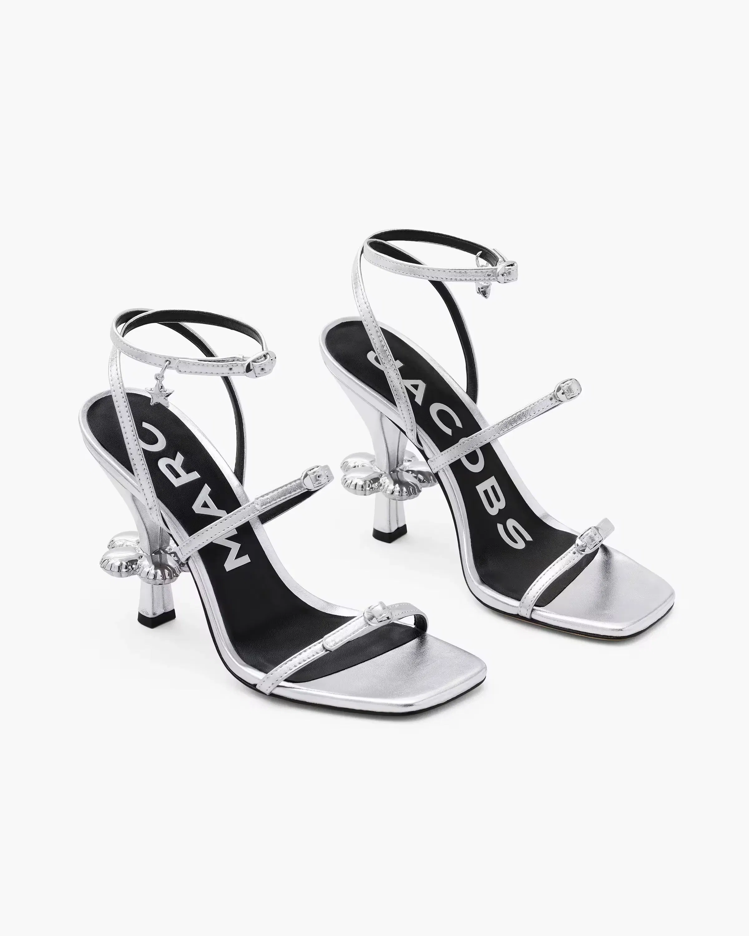 Marc Jacobs Marc Jacobs The Metallic Leather Daisy Heel Silver Silver