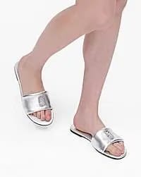 Marc Jacobs Marc Jacobs The Pave Snapshot Slide Silver Silver