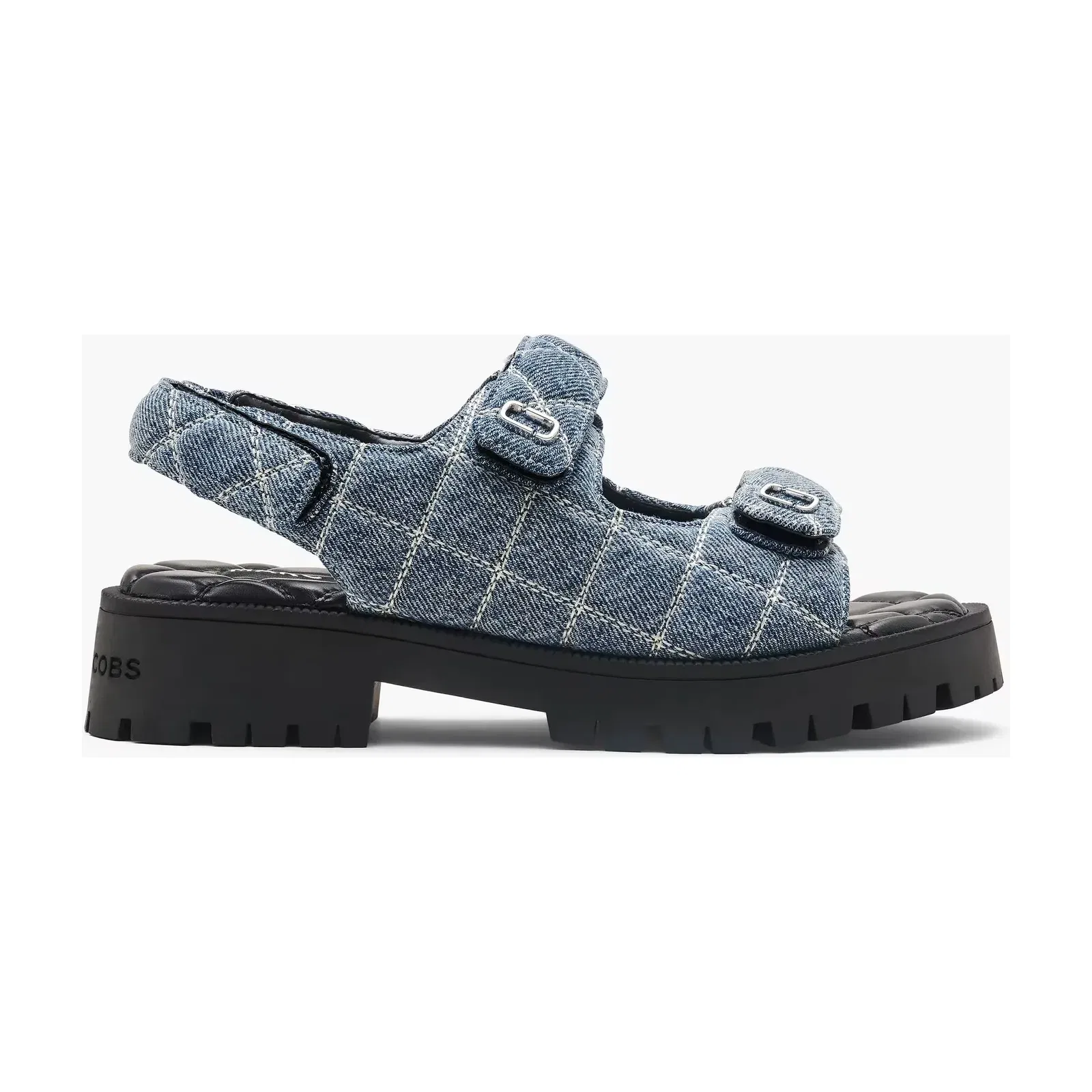 Marc Jacobs Marc Jacobs The Quilted Denim Sunny Sandal Light Wash Indigo Light Wash Indigo