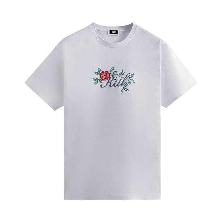 Kith Script Needlepoint T-Shirt White