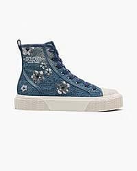 Marc Jacobs Marc Jacobs The Sequin Daisy Denim High Top Sneaker Vintage Indigo Vintage Indigo