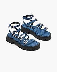 Marc Jacobs Marc Jacobs The Denim Daisy Gladiator Sandal Vintage Indigo Vintage Indigo