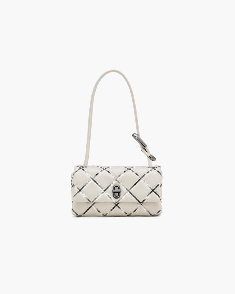 Marc Jacobs Marc Jacobs The Bi-Color Quilted Mini Dual Shoulder Bag White/Black White/black