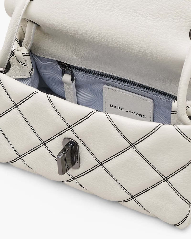 Marc Jacobs Marc Jacobs The Bi-Color Quilted Mini Dual Shoulder Bag White/Black White/black