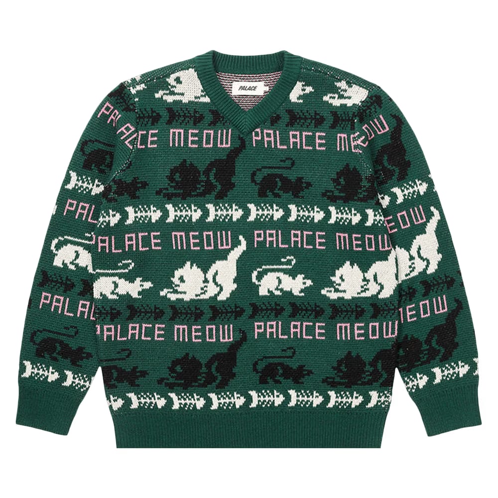 Palace Meow Meow Knit Green