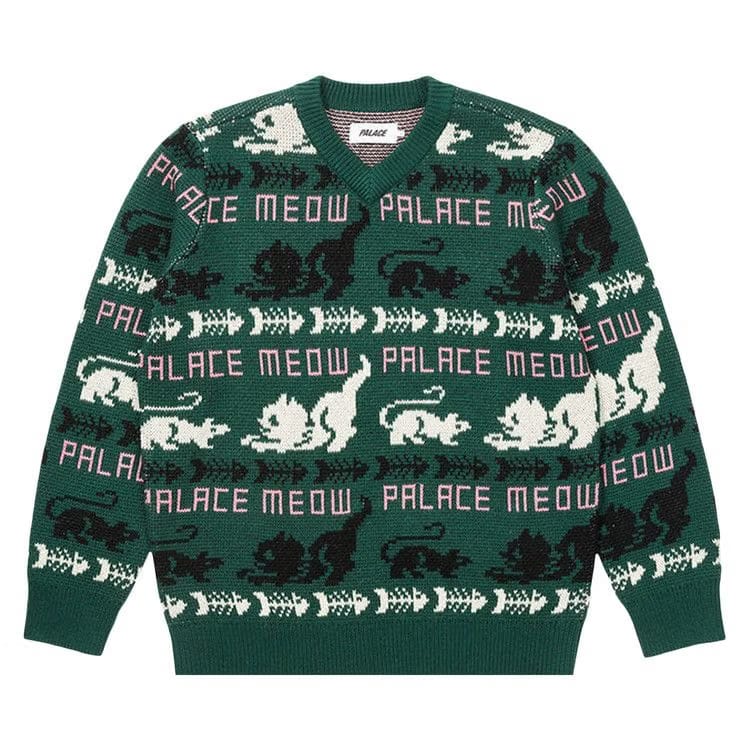 Palace Meow Meow Knit Green