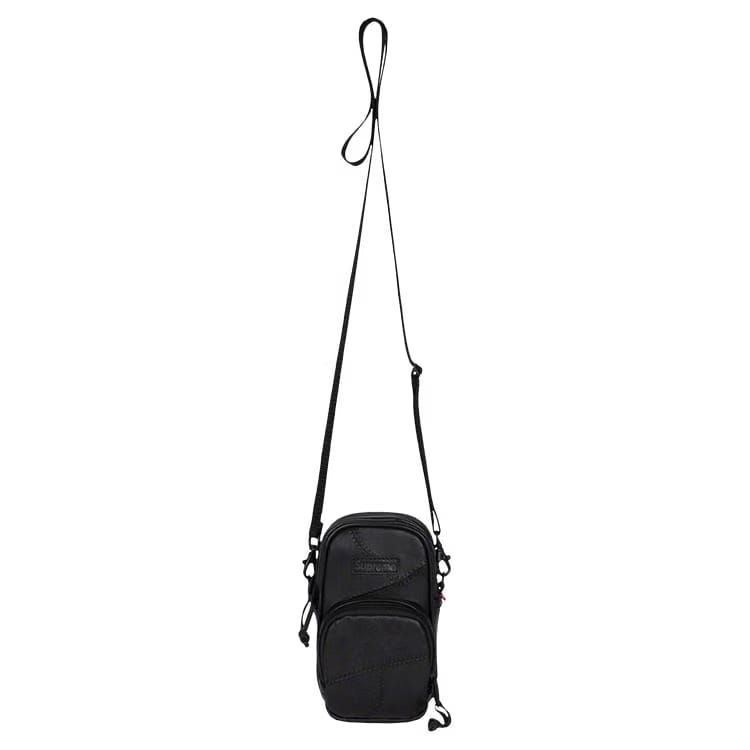 Supreme Patchwork Leather Small Shoulder Bag Black