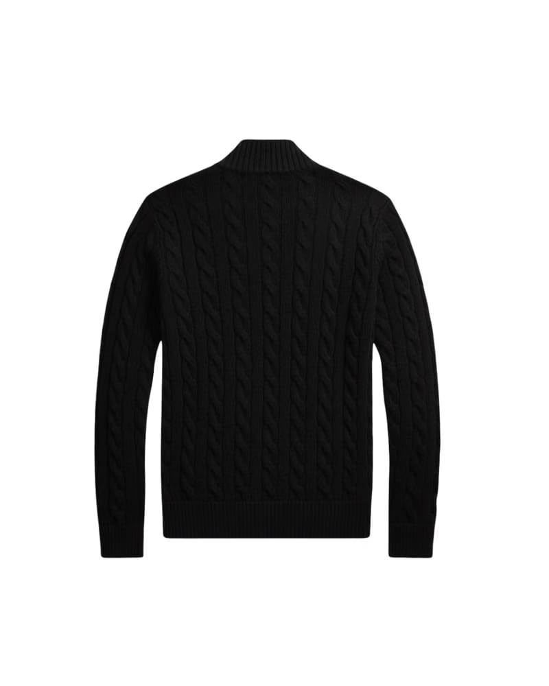 HASHWAY QUARTER ZIP JUMPER - BLACK