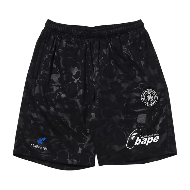 BAPE Soccer Game Shorts Black