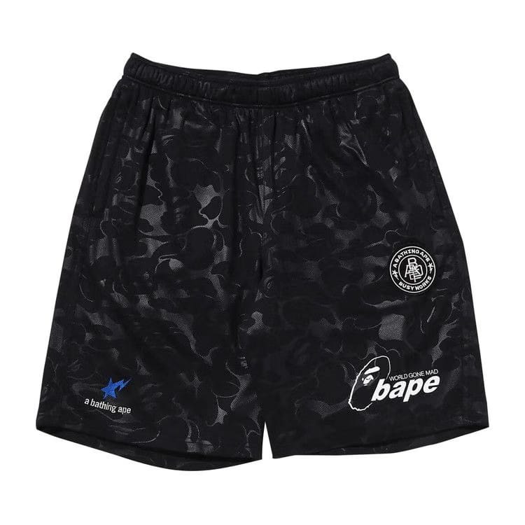 BAPE Soccer Game Shorts Black