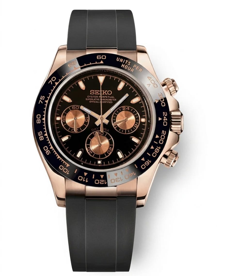 SEIKO MOD DAYTONA ROSE GOLD